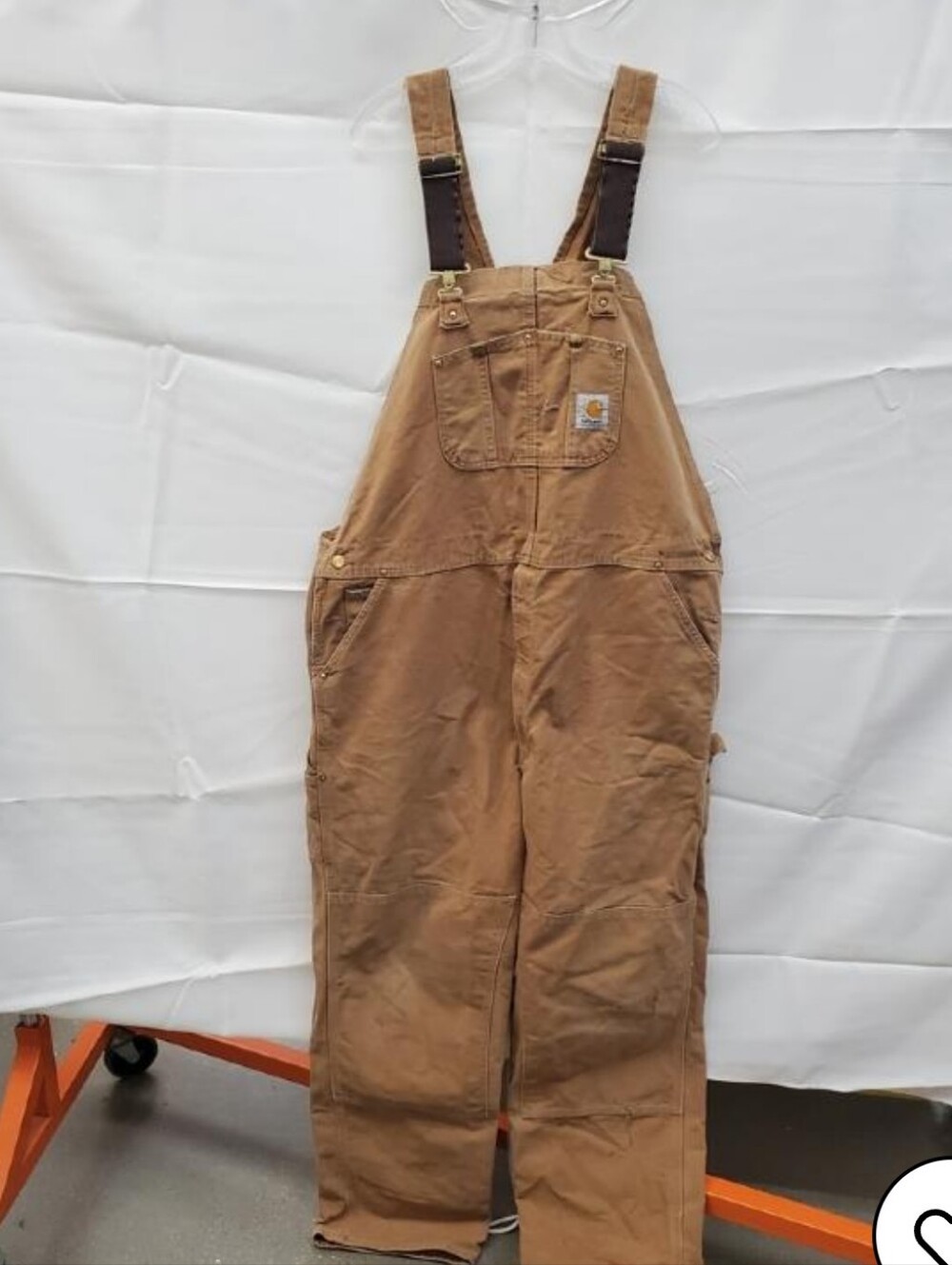 Carhartt Brown Duck Bib Overalls - Men's Work Pants